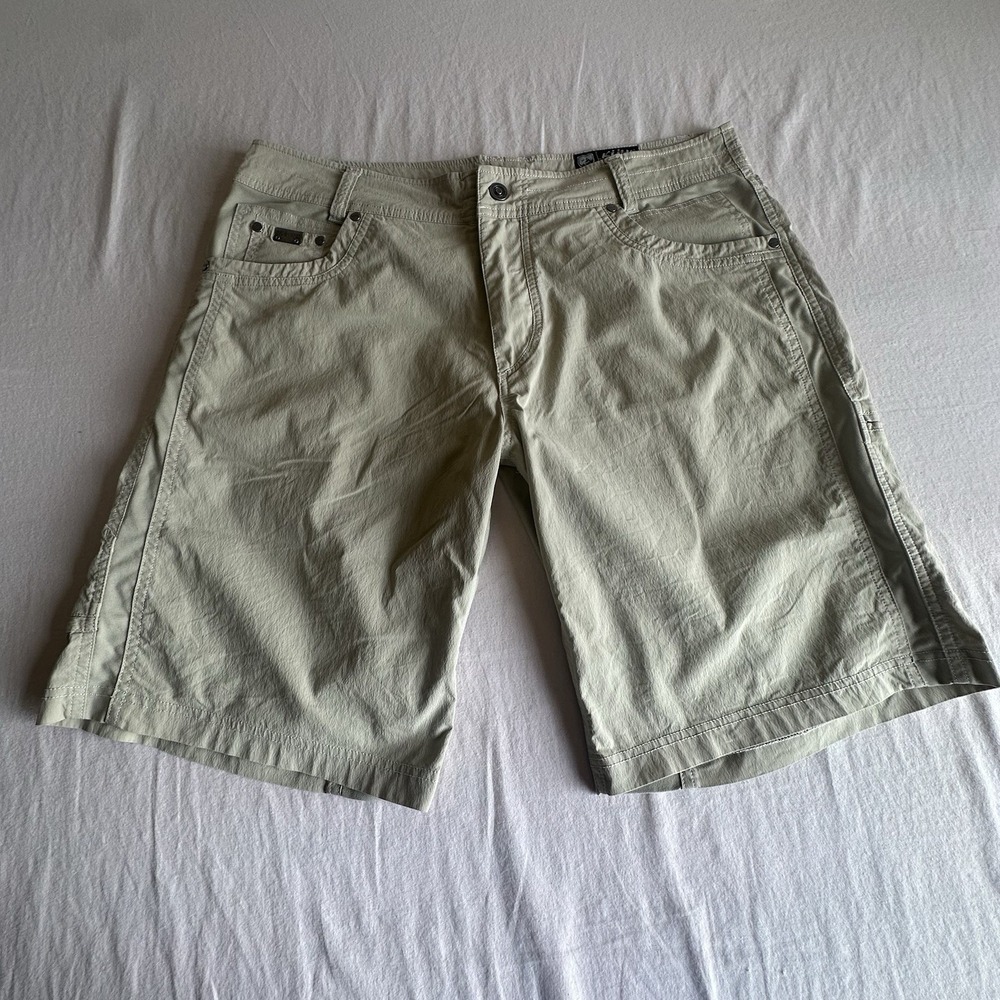 Kuhl Shorts Mens 36 Khaki Radikl Outdoor Hiking Stretch Casual Gorpcore Climbing